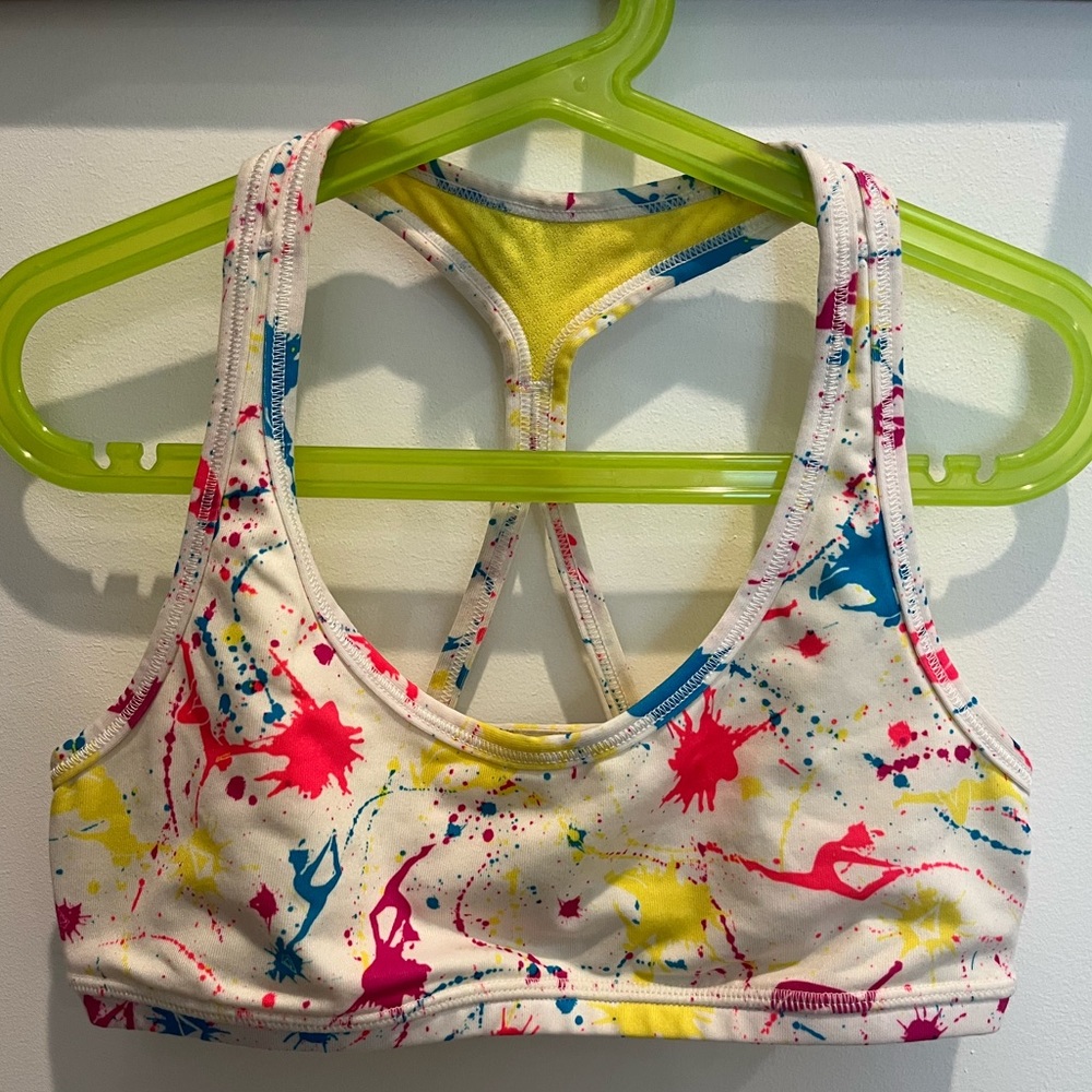 Ivivva Girls Splatter Sports Bra